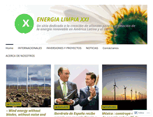 Tablet Screenshot of energialimpiaparatodos.com